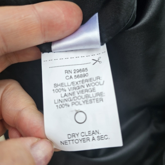 Pendleton black  Double Breasted 100%  virgin wool dress 4 - Picture 3 of 14